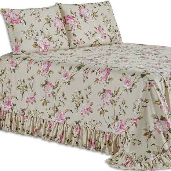 Kit Colcha Cobre Leito King 200 Fios Toque Macio 3 Peças com Porta Travesseiro