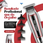 Maquina Acabamento Cortar Cabelo Barba E Pelos Kemei