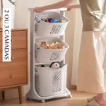 Organizador Armário Carrinho de Brinquedos Roupas Multiuso com Rodinhas Banheiro Lavanderia Cozinha Quartos