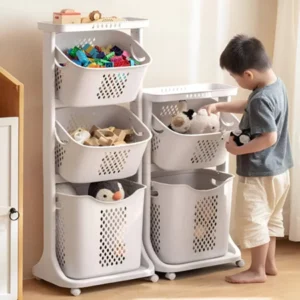 Organizador Armário Carrinho de Brinquedos Roupas Multiuso com Rodinhas Banheiro Lavanderia Cozinha Quartos