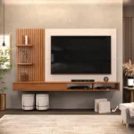 Painel para TV até 60 Polegadas Ripado com Nichos Dj Moveis Bento Freijo Off