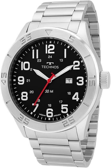 Relógio Technos Masculino Militar Prata – 2115NAO/1P
