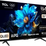 Smart TV 55″ TCL 4K UHD QLED 55P7K Google TV AiPQ Google Assistente 3 HDMI 1 USB