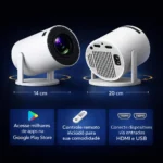 Projetor Smart Portátil Full Hd 4k Android 11 Wi-fi Bluetooth