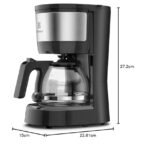 Cafeteira Elétrica Electrolux inox filtro permanente removível corta pingos capacidade 600ml 15 xicaras função manter aquecido sistema ECM10 220v