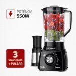 Liquidificador Turbo Power, Preto, 550W, 220V – L-99 FB – Mondial