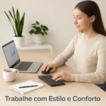 Combo Teclado e Mouse Bluetooth Ultrafino Sem Fio, Portátil e Recarregável E Teclado sem Fio