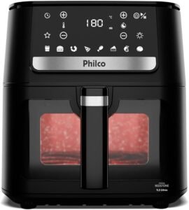 Air Fryer Philco 9,5L Visor Glass Redstone 1800W PAF95A 220V