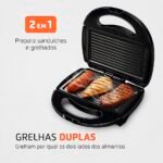 Sanduicheira Fast Grill & Sandwich, Preto, 750W, 220V – S-12 – MONDIAL