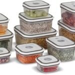 Electrolux Kit 12 Potes Herméticos de Plástico Retangulares, Multiuso, Vedação Silicone, BPA Free, Porta Mantimentos