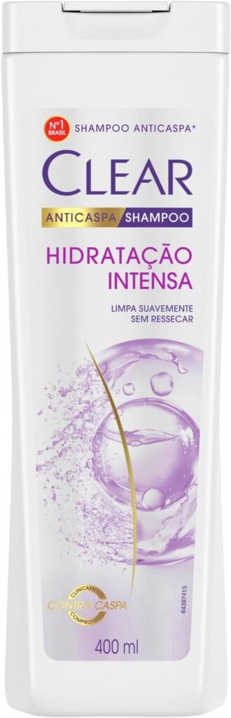 Clear Anticaspahidratação Intensa Shampoo 400 Ml