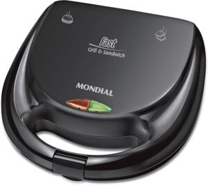 Sanduicheira Fast Grill & Sandwich, Preto, 750W, 220V – S-12 – MONDIAL