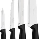Tramontina JOGO FACAS INOX 4PC PLENUS PRE, Preto