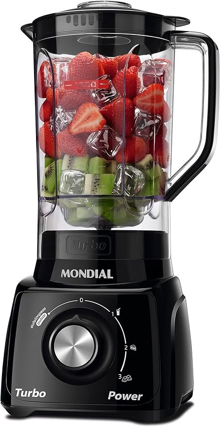 Liquidificador Turbo Power, Preto, 550W, 220V – L-99 FB – Mondial