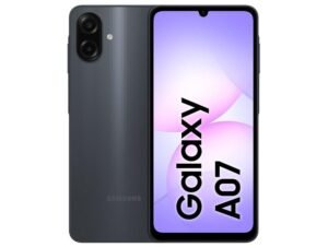 Smartphone Samsung A07 128GB Preto 4GB RAM Tela 6,7″ Câm. Dupla + Selfie 8MP