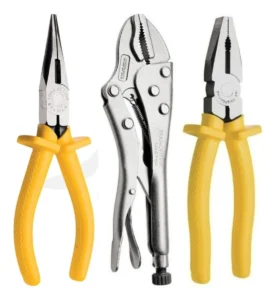 Kit Tramontina Alicate Universal + Alicate de Pressão Triangular + Alicate de Bico