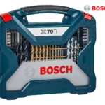 Kit De Pontas E Brocas Para Furar E Parafusar Em Titânio Bosch X-line 70 Peças