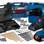 Parafusadeira E Furadeira De Impacto A Bateria 18v Bosch Gsb 183-li Maleta Com Kit Brocas E Bits Profissional 103 Peças