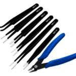 Kit Alicate Eletrônica Precisão + Jogo De 6 Pinça Manutenção