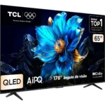 Smart TV TCL 65 Polegadas QLED 4K P7K WiFi Bluetooth Google TV HDR10+ Dolby Atmos Dolby Vision 65P7K