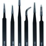 Kit Alicate Eletrônica Precisão + Jogo De 6 Pinça Manutenção