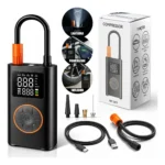 Compressor Digital De Ar Pneu Calibrador Portátil Para Carro Moto Bike Sem Fio Mini Bomba De Ar Elétrico Tela Digital Led Pneus