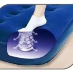 Colchão Inflavel Solteiro Multiuso Mor C/ Inflador Embutido + Kit Reparo