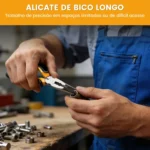 Kit Jogo 3 Alicates Universal Bico Corte Diagonal Utilidades Variadas Profissional Para Casa E Obra Elétrica Mecânica Montagem Reparo Ferramenta Resistente Durável
