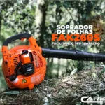 Soprador de folhas lateral Fak260S 2T 26Cc 0,90Hp Carbon Fak cor laranja profissional a gasolina