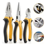 Kit Jogo 3 Alicates Universal Bico Corte Diagonal Utilidades Variadas Profissional Para Casa E Obra Elétrica Mecânica Montagem Reparo Ferramenta Resistente Durável