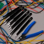 Kit Alicate Eletrônica Precisão + Jogo De 6 Pinça Manutenção