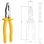 Kit Tramontina Alicate Universal + Alicate de Pressão Triangular + Alicate de Bico