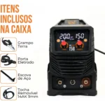Máquina de Solda Multiprocesso MIG Flex 150a Pró Euro Bivolt MIG sem gás MMA TIG