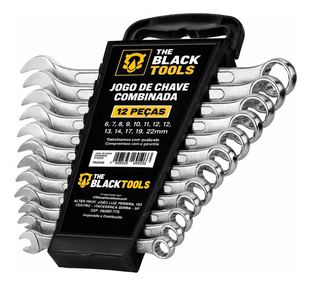 Kit Jogo De Chave Combinada 6 A 22 Mm 12 Peças