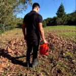 Soprador de folhas lateral Fak260S 2T 26Cc 0,90Hp Carbon Fak cor laranja profissional a gasolina