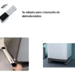 Base Com Rodinhas Para Geladeira Fogão Maquina De Lavar Sofá