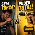 Furadeira Parafusadeira 48v Com 2 Baterias Recarregáveis Maleta Mandril 10mm Torque 32n.m 0-400/0-1400 Rpm Velocidade… Amarelo