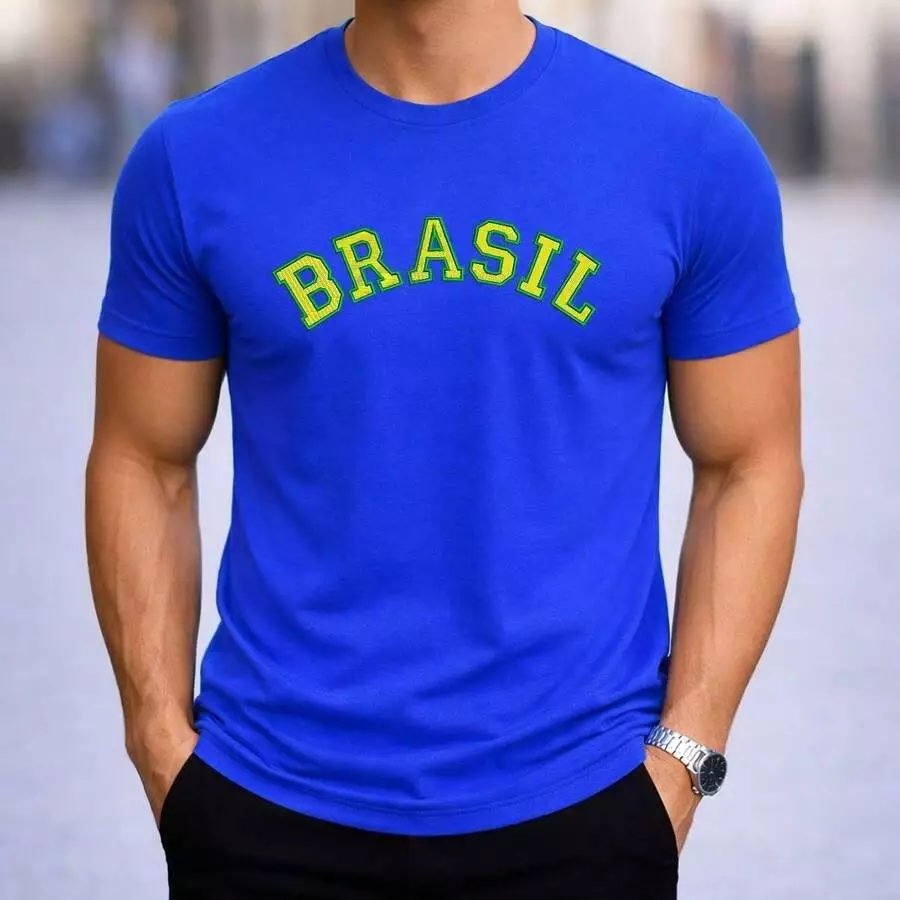 Camiseta Camisa Plus Size copa do mundo camisa 100% Algodão Brasil Seleção
