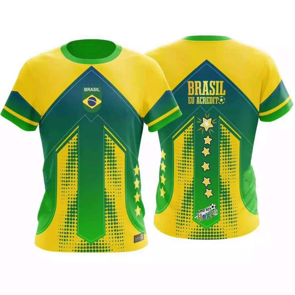 Camisa do Brasil Seleção Brasileira Camiseta Futebol Torcedor