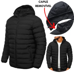 Jaqueta Puffer Bobojaco Inverno Corta Vento Nylon Frio Reforçada Masculina Feminina Unissex